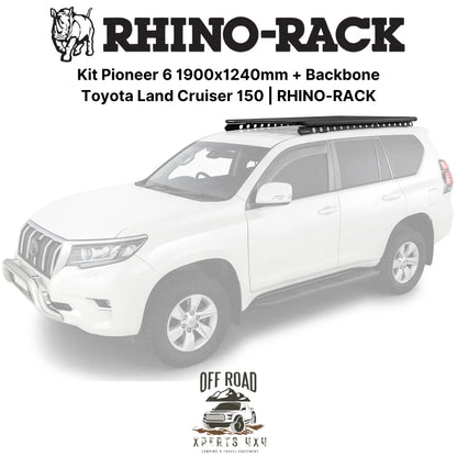 Kit Galerie de Toit 1900x1240mm avec Backbone | Toyota Land Cruiser 150 - RHINO-RACK - Toyota KDJ150/155