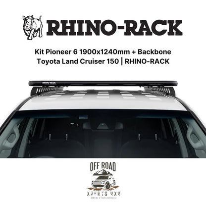 Kit Galerie de Toit 1900x1240mm avec Backbone | Toyota Land Cruiser 150 - RHINO-RACK - Toyota KDJ150/155