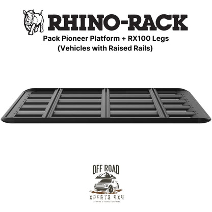 Kit Galerie de Toit 1900x1240mm sur Barres Longitudinales - RHINO-RACK - Mitsubishi Pajero 1996-2007