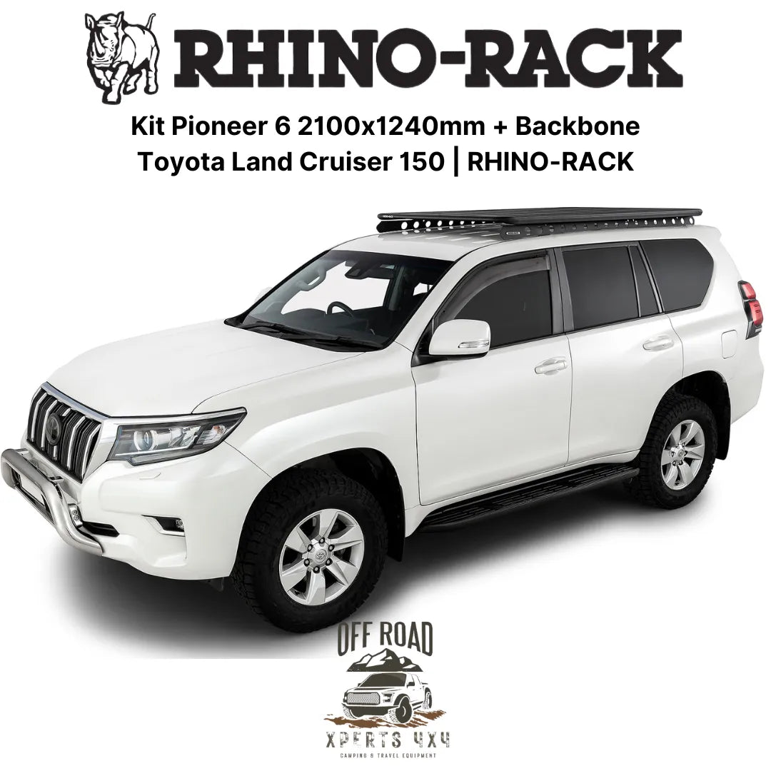 Kit Galerie de Toit 2100x1240mm avec Backbone | Toyota Land Cruiser 150 - RHINO-RACK - Toyota KDJ150/155