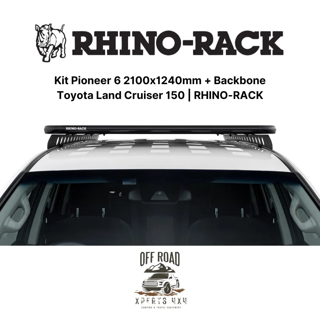 Kit Galerie de Toit 2100x1240mm avec Backbone | Toyota Land Cruiser 150 - RHINO-RACK - Toyota KDJ150/155