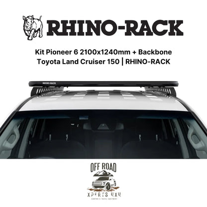 Kit Galerie de Toit 2100x1240mm avec Backbone | Toyota Land Cruiser 150 - RHINO-RACK - Toyota KDJ150/155