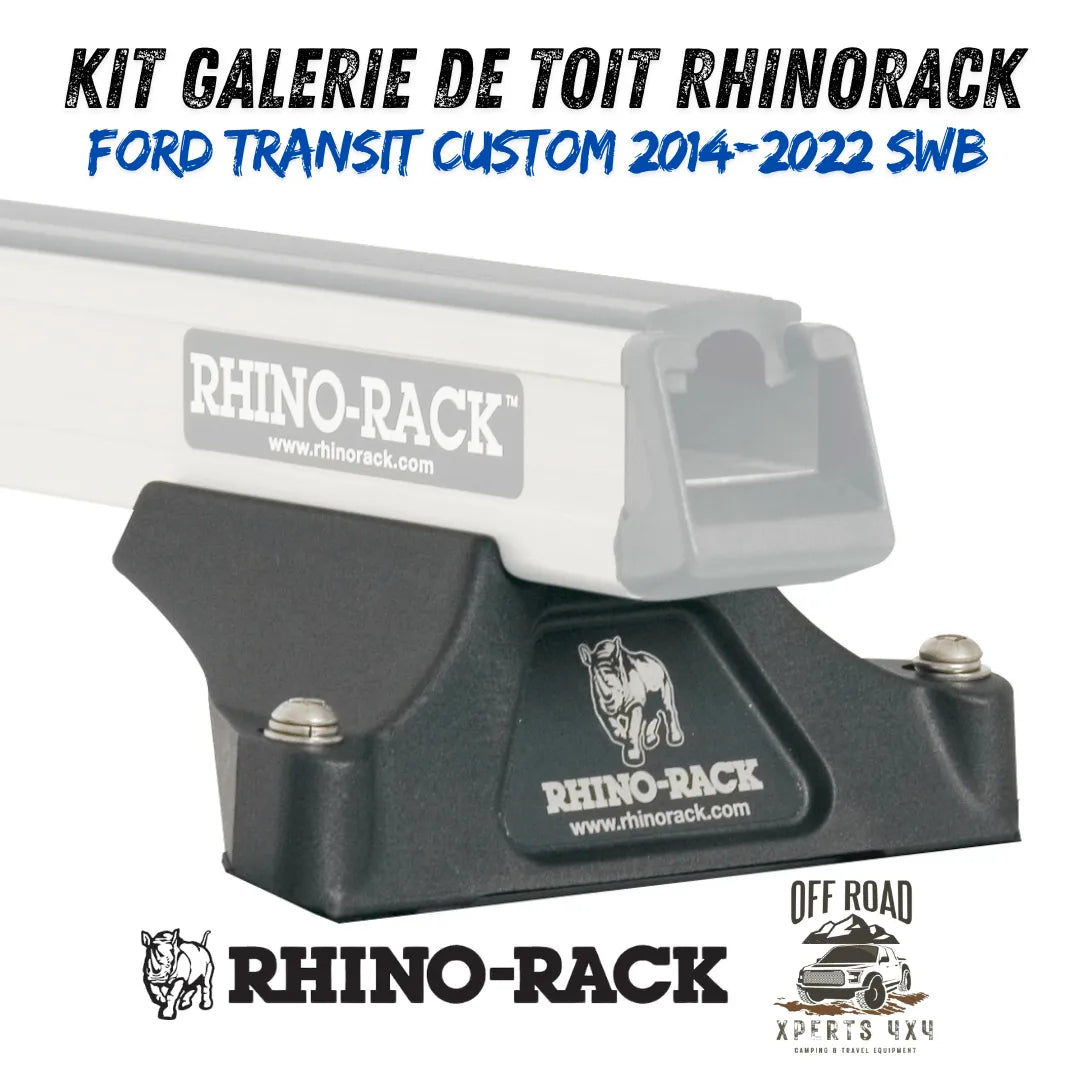 Kit Galerie de toit Ford Transit Custom SWB 2014-22 | 2700mm x 1472mm - RHINO-RACK - Ford Transit Custom
