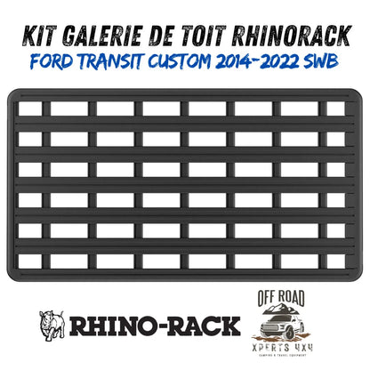 Kit Galerie de toit Ford Transit Custom SWB 2014-22 | 2700mm x 1472mm - RHINO-RACK - Ford Transit Custom