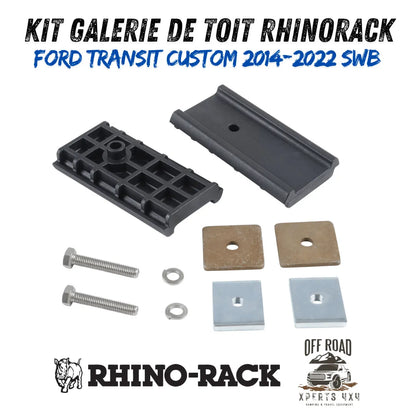 Kit Galerie de toit Ford Transit Custom SWB 2014-22 | 2700mm x 1472mm - RHINO-RACK - Ford Transit Custom