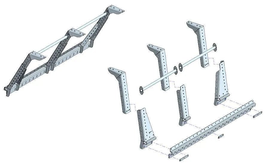 Kit Galerie sur Benne avec Multi-Rack Extensible pour Toyota Hilux REVO Extra Cab - RHINO-RACK - Toyota Hilux 2016+