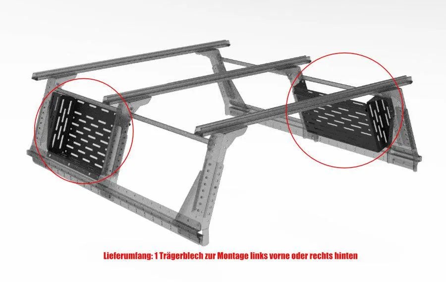 Option Plaque Molle pour Multi-Rack Extensible Extra Cab - RHINO-RACK - Ford Ranger 2012-2022
