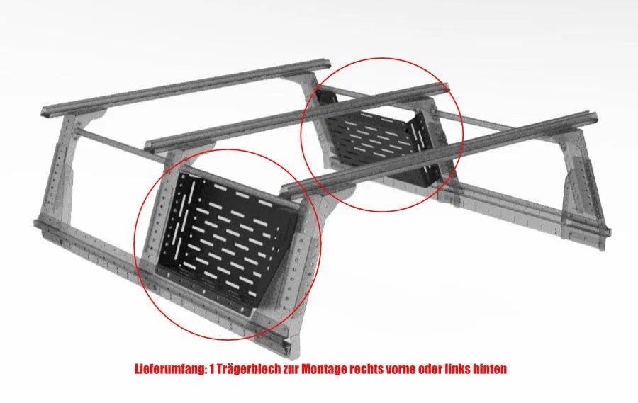 Option Plaque Molle pour Multi-Rack Extensible Extra Cab - RHINO-RACK - Ford Ranger 2012-2022