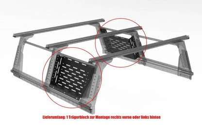 Option Plaque Molle pour Multi-Rack Extensible Extra Cab - RHINO-RACK - Ford Ranger 2012-2022