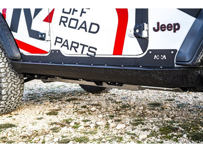 Protections de bas de caisse Jeep Wrangler Unlimited JLU 5 portes N4-Offroad - Jeep JL