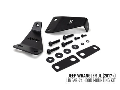 Capot Kit de montage Jeep Wrangler JL (2017+) pour Linear-24 LAZER LAMPS - Jeep JL