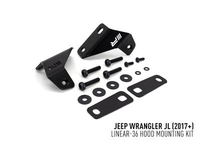 Capot Kit de montage Jeep Wrangler JL (2017+) pour Linear-36 LAZER LAMPS - Jeep JL