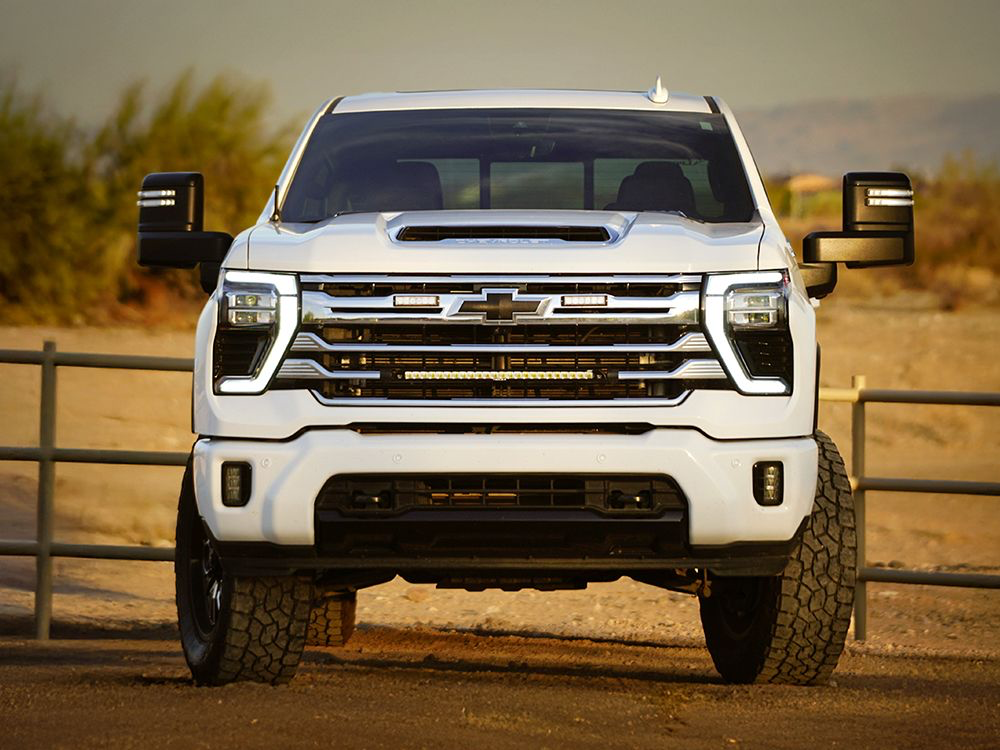 Kit Calandre Chevrolet Silverado 2500/3500 High Country (2024+) avec Linear-24 Elite LAZER LAMPS -