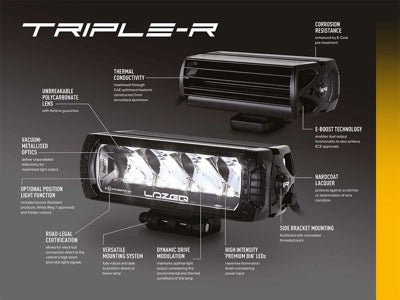 Kit Calandre Silverado 1500 LT (2022-2024) avec 2x Triple-R 1000 LAZER LAMPS -
