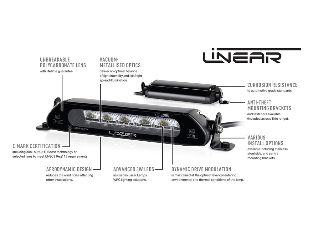 Kit Calandre VW Transporter 7 avec Linear-6 Elite LAZER LAMPS - Transporter T7