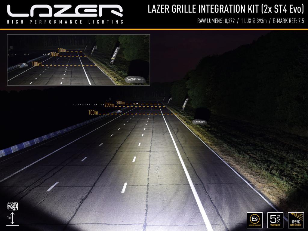 Pare-chocs faisceau Kit de montage VW Tiguan (2016-2020) LAZER LAMPS -