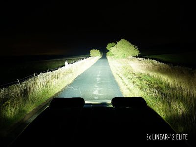 Supports de toit Defender 2020+ pour Linear 12 et Linear 12 Elite LAZER LAMPS - Defender 110