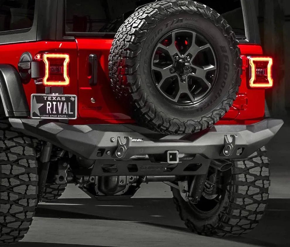Pare-choc Arrière RIVAL sans Feux LED - Jeep Wrangler JL 2018-Present - Jeep Gladiator JT