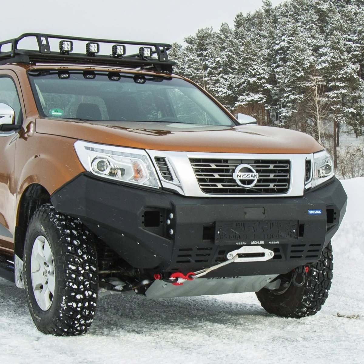 Pare-choc Avant Aluminium Rival4x4 - Nissan Navara NP300 2015+ - Nissan Navara D23