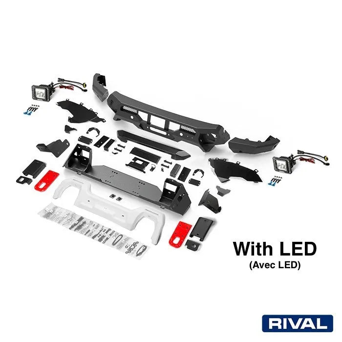 Pare-choc Avant Rival 4x4 Ford Raptor 2023+ | Aluminium Noir - Ford Ranger/Raptor 2023+