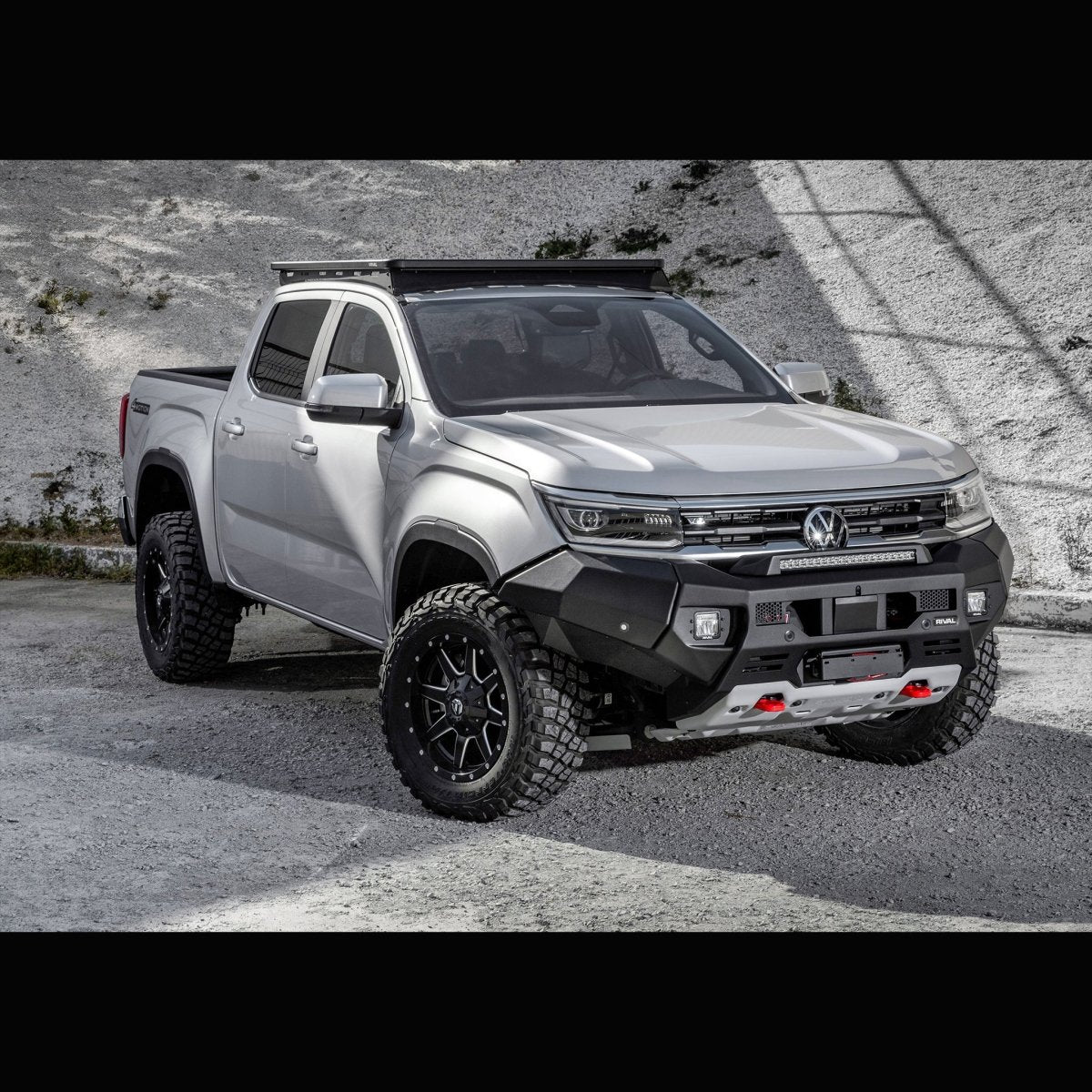 Pare-choc Avant Rival 4x4 VW AMAROK 2023+ | Aluminium Noir - VW Amarok 2023+