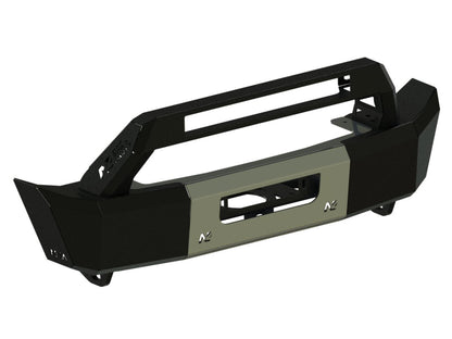 Pare-chocs avant acier Wrangler JL platine treuil intégrée Rebords courts N4-Offroad - Jeep JL