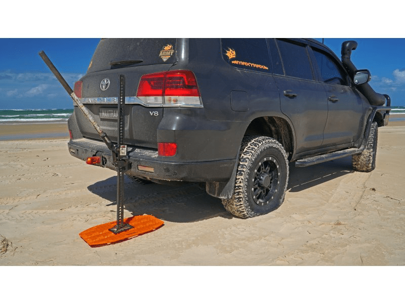 Plaque à sable Maxtrax Mini + Jaxbase vert olive - Le set - BYD Shark 2024+