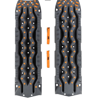 Plaques a Sable TREDPRO ARB 4x4 - La paire (2x) - Grises/Orange - BYD Shark 2024+