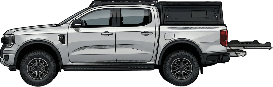 Plateau Coulissant Ford Ranger T6-T8 Double Cabine Predator Offroad - Ford Ranger 2012-2022