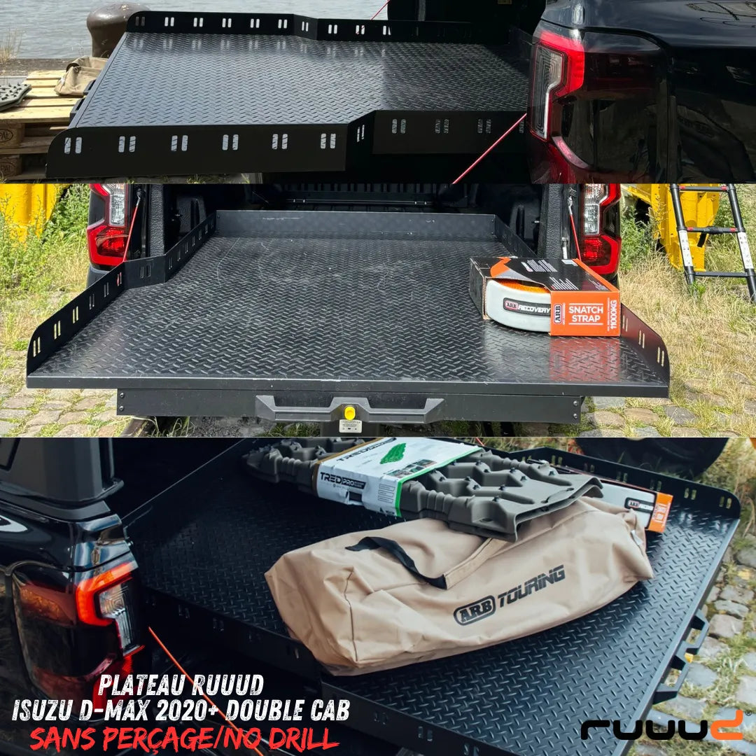 Plateau Coulissant Isuzu Dmax 2020+ | RUUUD – Sans Perçage, Ultra Résistant - Isuzu Dmax 2020+