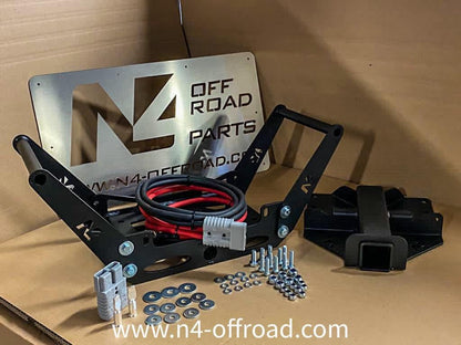 Adaptateur carré US 2" spécifique aux platines de treuil N4-Offroad - BYD Shark 2024+