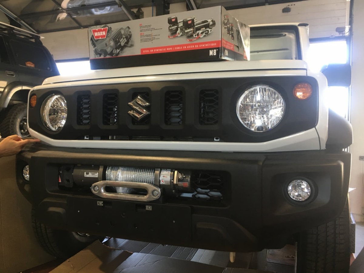 Platine de treuil intégrée au pare-chocs d'origine pour Suzuki Jimny après 2018 N4-Offroad - Suzuki Jimny 2018+