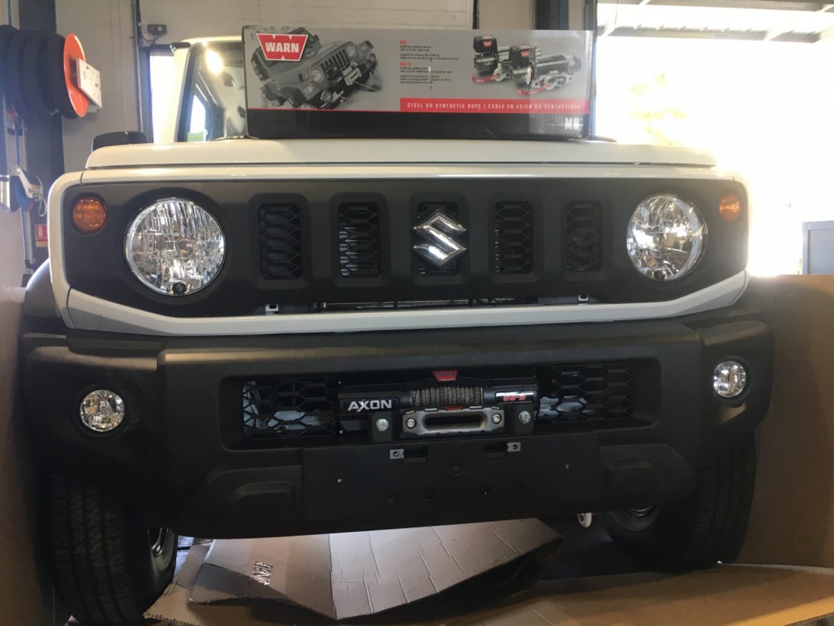 Platine de treuil intégrée au pare-chocs d'origine pour Suzuki Jimny après 2018 N4-Offroad - Suzuki Jimny 2018+
