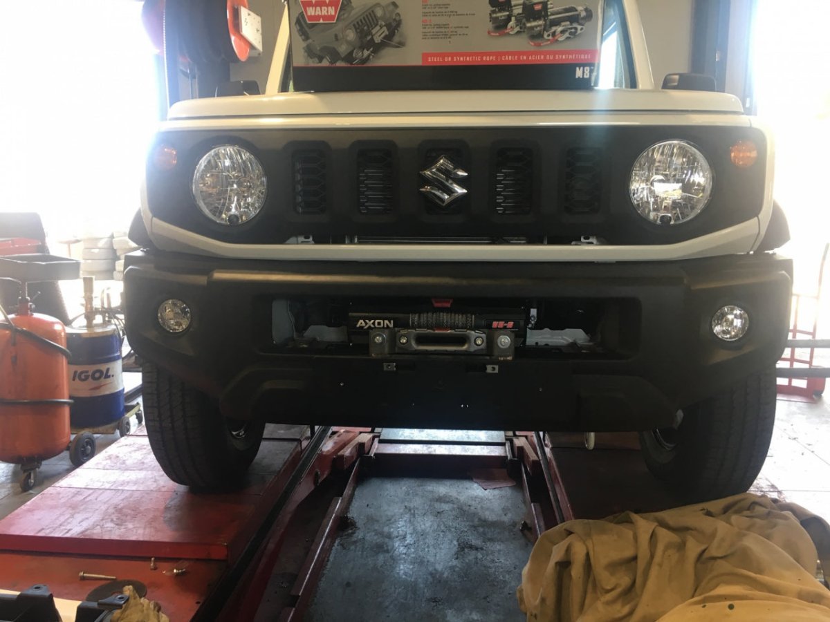 Platine de treuil intégrée au pare-chocs d'origine pour Suzuki Jimny après 2018 N4-Offroad - Suzuki Jimny 2018+