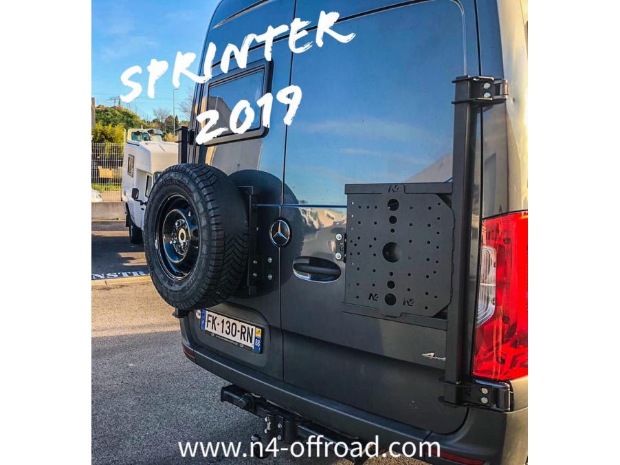 Porte tout sur porte arrière droit Sprinter III après 2018 INOX N4-Offroad - Mercedes Sprinter 2018+