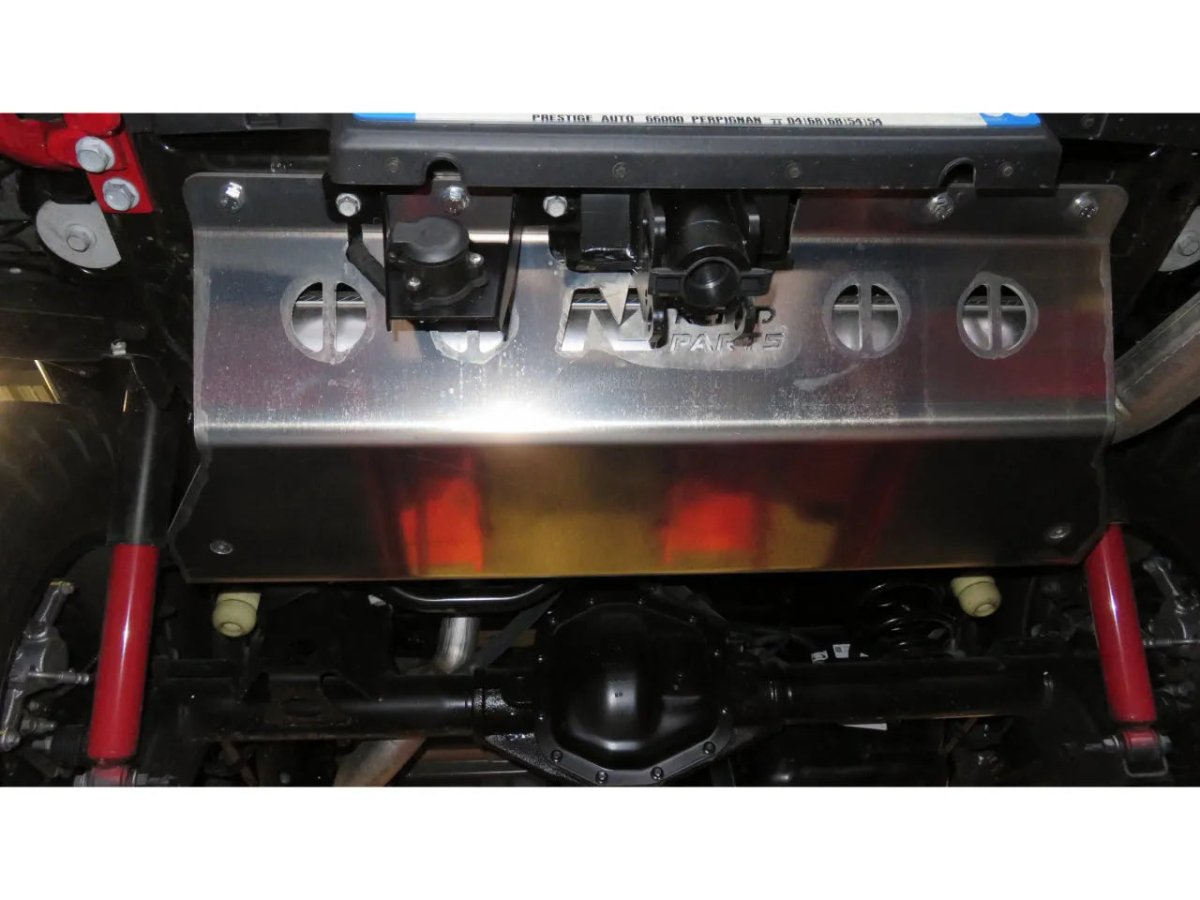 Blindage Arrière Silencieux 6mm Aluminium Jeep Wrangler JL | N4 Offroad - Jeep JL