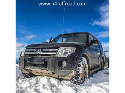 Blindage Avant N4 - Aluminium 8mm - Mitsubishi Pajero 2007-2018 - Mitsubishi Pajero 2011-Present