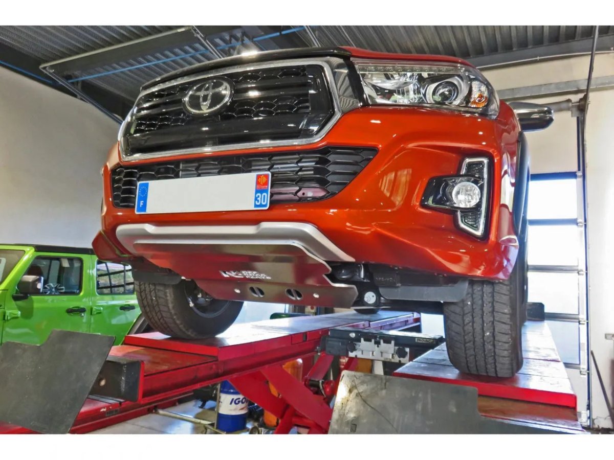 Blindage avant N4 - Aluminium 8mm - Toyota Hilux 01/2019-12/2020 - Toyota Hilux 2016+