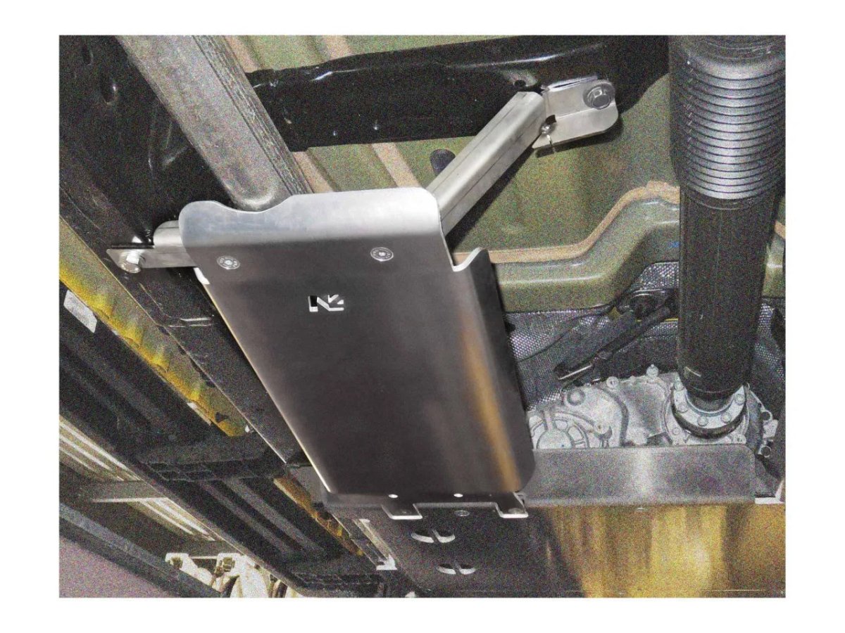 Blindage silencieux central N4 - Aluminium 6mm - Jeep Wrangler JL V6 & 2.0L Essence 5 portes - Jeep JL