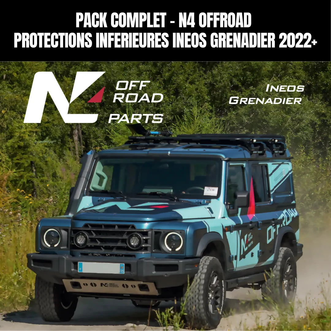 Protection Complète Ineos Grenadier 2022+ N4 Offroad - Pack Blindages Aluminium - INEOS Grenadier