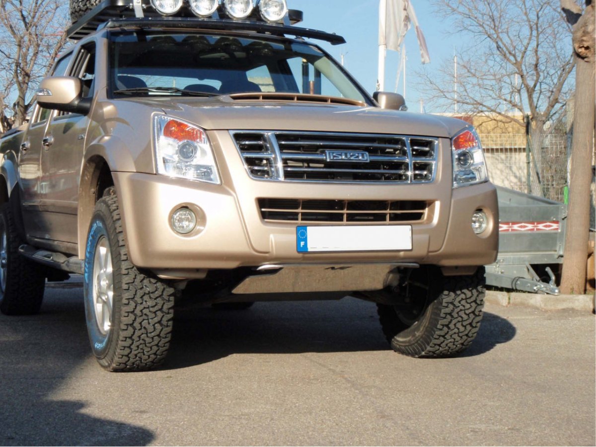 Ski de protection avant en aluminium de 8mm pour Isuzu DMax 2007-2011 N4-Offroad -
