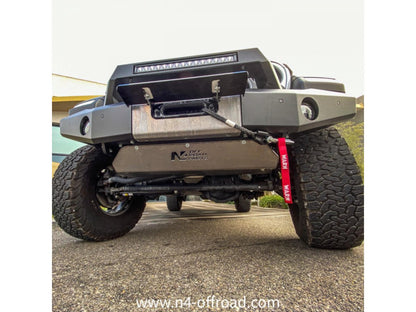 Ski de protection avant en aluminium de 8mm pour Jeep Wrangler JL & Gladiator avec pare chocs N4-Offroad - Jeep JL