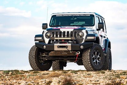 Ski de protection avant en aluminium de 8mm pour Jeep Wrangler JL & Gladiator avec pare chocs N4-Offroad - Jeep JL