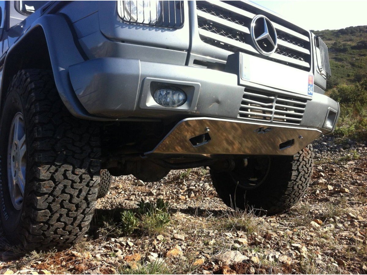 Ski de protection avant en aluminium de 8mm pour Mercedes G W463 et Pur N4-Offroad -