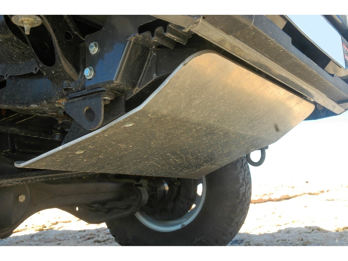 Ski de protection avant en aluminium de 8mm pour Toyota HDJ80 avec pare chocs N4-Offroad - Toyota HDJ80