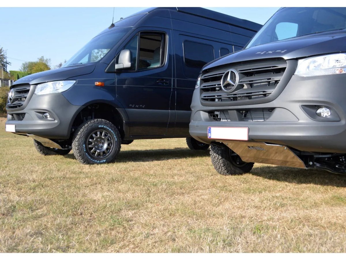 Ski de protection / Blindage avant N4 - Aluminium 8mm - Mercedes Sprinter 2006+ - Mercedes Sprinter 2006-2018
