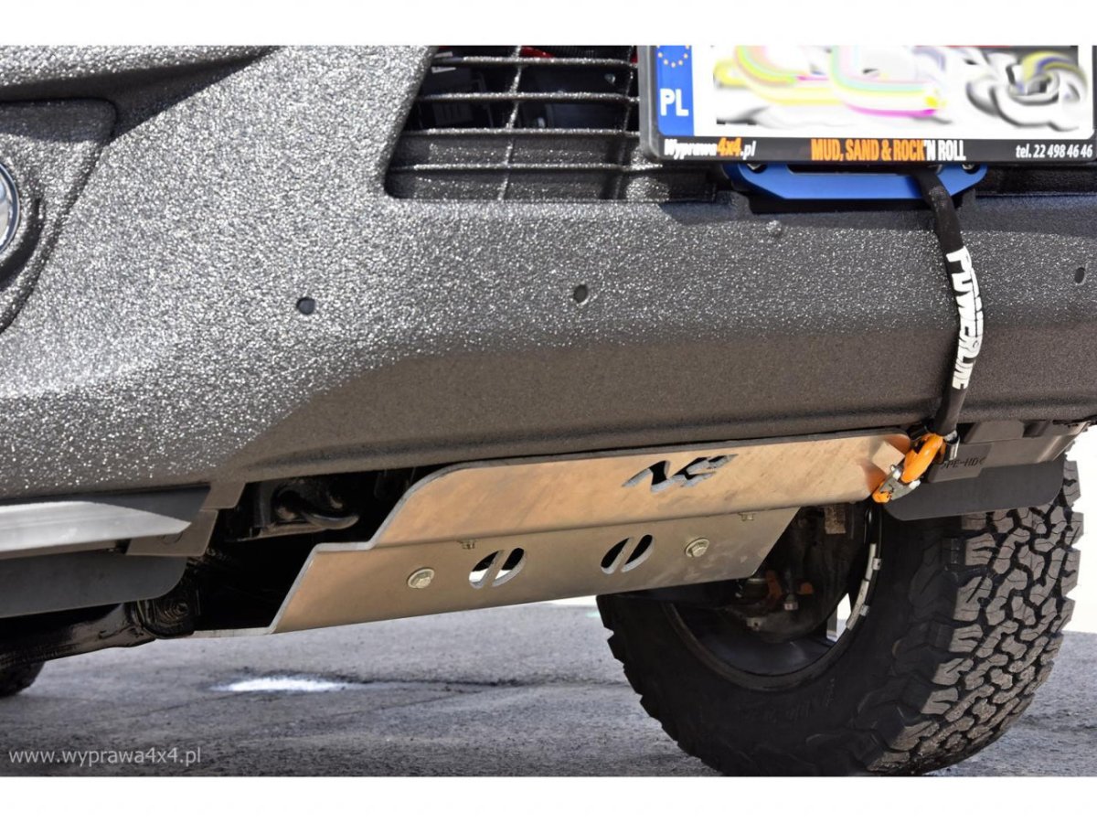 Ski de protection boîte de transfert en aluminium de 8mm pour Iveco Daily 4x4 07/2014-10/2019 N4-Offroad - Iveco Daily