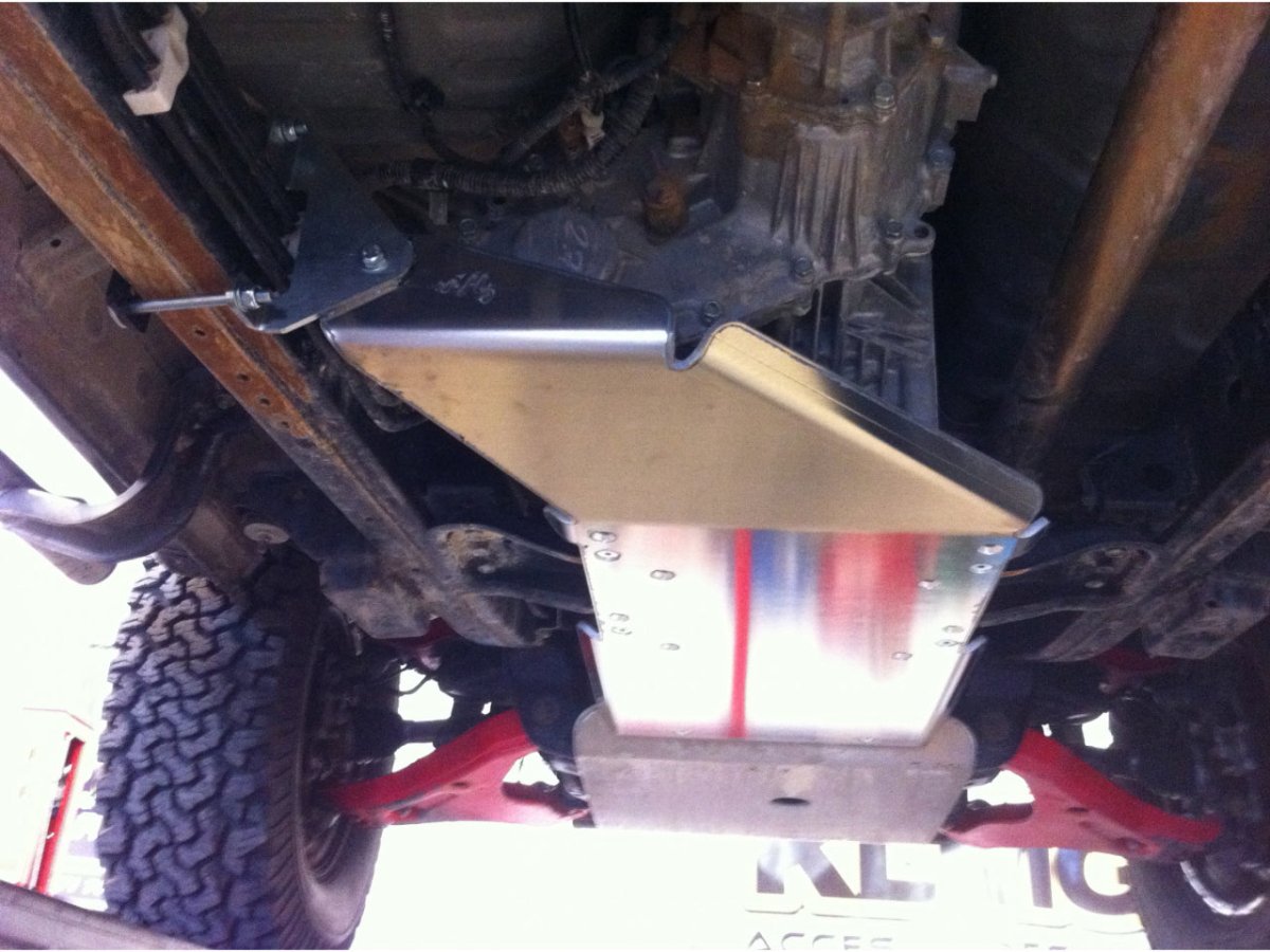 Ski de protection boîtes vitesses et transfert en aluminium de 8mm pour Mitsubishi L200 2005-2015 BVA N4-Offroad - Mitsubishi L200 2005-2015