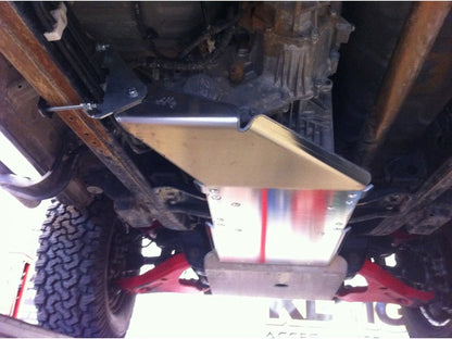 Ski de protection boîtes vitesses et transfert en aluminium de 8mm pour Mitsubishi L200 2005-2015 BVA N4-Offroad - Mitsubishi L200 2005-2015