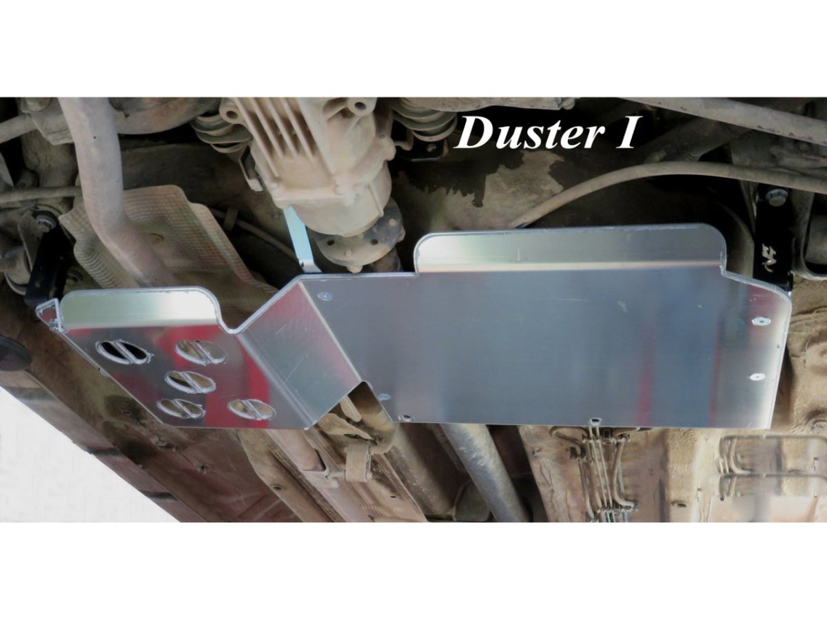 Ski protection réservoir et silencieux arrière aluminium 6mm Dacia Duster 4x4 2009-2023 N4-Offroad - Dacia Duster 2010-2023